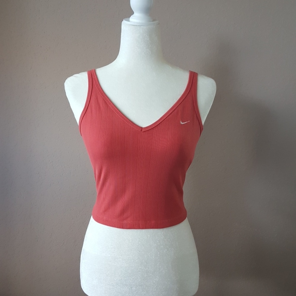 COPY - Nike orange cropped top.  Size large 12-14
